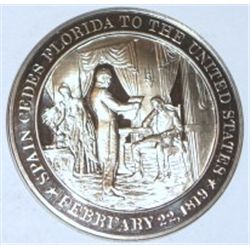 1819 SPAIN CEDES FLORIDA TO THE UNITED STATES COIN *RARE MINT STATE+ MS+ HIGH GRADE*!!