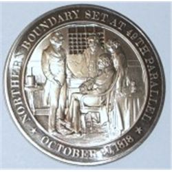 1818 NORTHERN BOUNDARY SET AT 49TH PARALLEL COIN *RARE MINT STATE+ MS+ HIGH GRADE*!!