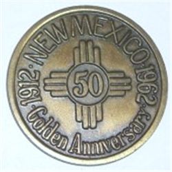 1912-1962 50 YEAR GOLDEN ANNIVERSARY *SEAL OF THE STATE OF NEW MEXICO* COIN *NICE EARLY COIN*!!