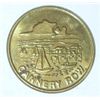 Image 1 : MONTEREY BAY CALIFORNIA *CANNERY ROW* COIN *RARE AU HIGH GRADE*!! COIN CAME OUT OF SAFE BOX!!