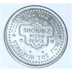 SHOWBIZ PIZZA PLACE COIN *NICE HARD TO FIND*!! COIN CAME OUT OF SAFE BOX!!