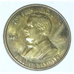 1887-1901 WILLIAM MCKINLEY 25TH PRESIDENT COIN *NICE HARD TO FIND*!! COIN CAME OUT OF SAFE BOX!!