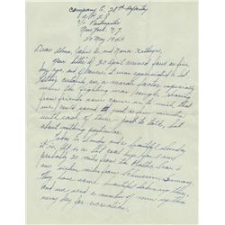 WORLD WAR II SOLDIER'S LETTER