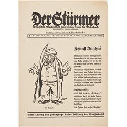 "DER STURMER" ANTI-SEMITIC POSTER