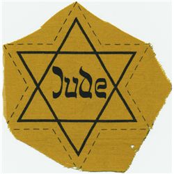 GERMAN "JUDE" CLOTH GARMENT BADGE