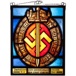PRESENTATION COBURG BADGE STAINED GLASS WINDOW