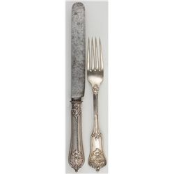 KAISER WILHELM DINNER SERVICE FORK AND KNIFE