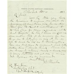 DR. GORDON WINSLOW SEEKS COMPENSATION FOR THE U.S. SANITARY COMMISSION AFTER GETTYSBURG