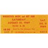 Image 1 : UNUSED ORGINAL WOODSTOCK TICKET