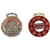 Image 1 : Collection of 2 antique watch fobs includes