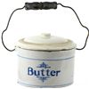 Image 1 : Butter Crock with bale, front marked "Butter"