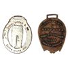 Image 1 : Collection of 2 early advertising watch fobs