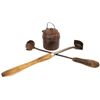 Image 3 : Collection of 3 includes small lidded cast iron