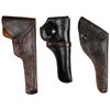 Image 1 : Collection of 3 leather holsters includes