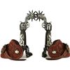 Image 1 : Pair pistol drop shank spurs single mounted