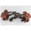 Image 3 : Pair pistol drop shank spurs single mounted