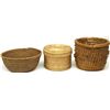 Image 1 : Collection of 3 Native American woven baskets