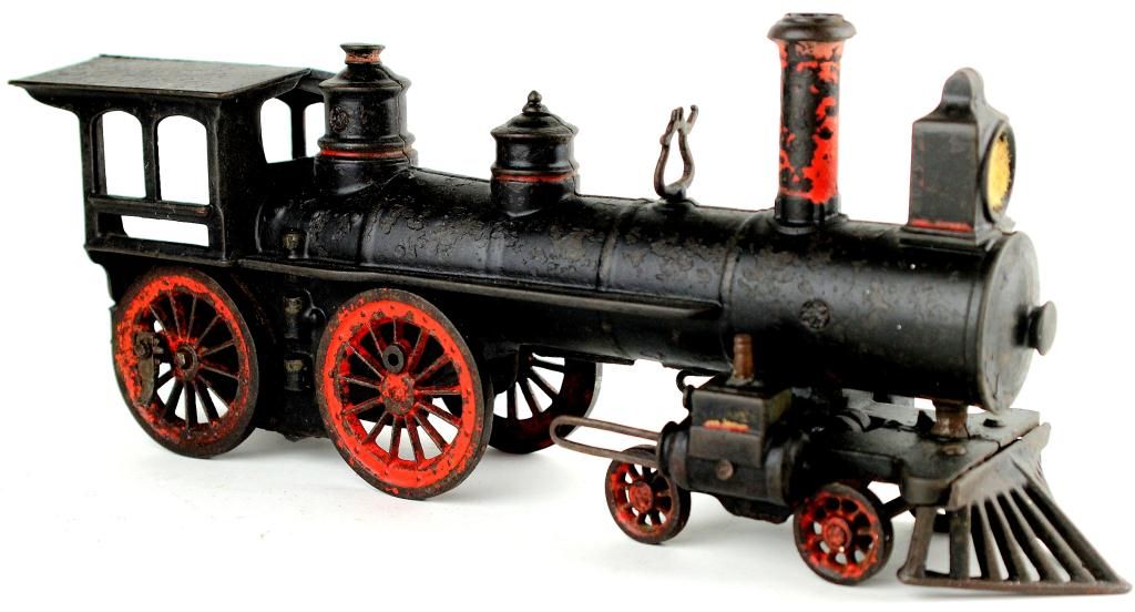 Antique cast iron train engine by Wilkins