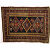 Image 1 : Antique Persian rug 47" X 64" showing some