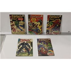 FANTASTIC FOUR #61 - 65 (5 COPIES MID