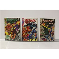 FANTASTIC FOUR #78, 82 & 83 (HIGH GRADE AVERAGE)