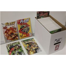 SHORT BOX OF MIXED GREEN LANTERN & FLASH TITLES