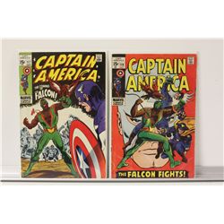 CAPTAIN AMERICA FALCON LOT:  #117 - 118 (1969),
