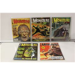 FAMOUS MONSTERS OF FILMLAND 1960'S RUN #41 - 45