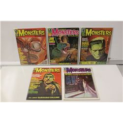 FAMOUS MONSTERS OF FILMLAND 1960'S RUN #54-56, 59
