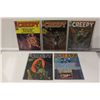 Image 1 : CREEPY #24, 38, 43, 46 & 59 (5) ISSUES HIGH MID GRADE AVERAGE