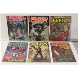 CREEPY HIGH GRADE AVERAGE #97, 102, 113, 119, 134 & 135 (6)
