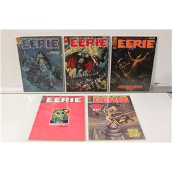 EERIE #41 (LOW DISTRIBUTION), 47, 56, 75 & 81