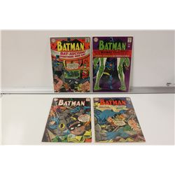 BATMAN 1960'S SILVER AGE LOT #191, 195, 196 & 199