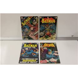 BATMAN SILVER/EARLY BRONZE AGE LOT #205, 209, 211
