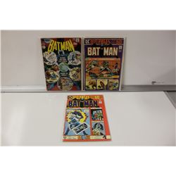 BATMAN BRONZE AGE GIANTS LOT #223, 256 & 260