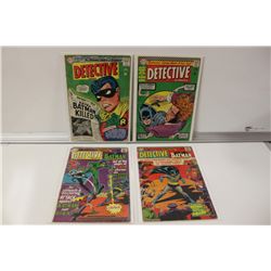 DETECTIVE COMICS 1966 SILVER AGE LOT 4 ISSUES