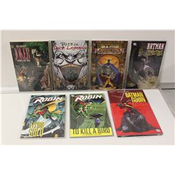 BATMAN: 7 DIFFERENT NEW & OUT OF PRINT TRADE