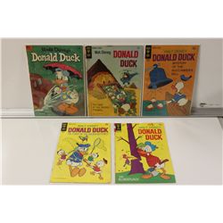 DISNEY DUCK TITLES, SILVER & BRONZE LOT.  1950'S