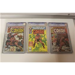 3 CGC CONAN #107,115, 116: ALL 9.6 (NM+) #107