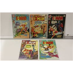 E-MAN #1-5, 7-10.*RARE IN HIGH GRADE* (1973-75)