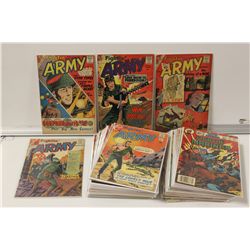 CHARLTON WAR SILVER/BRONZE LOT.  44 CLASSIC WAR