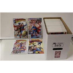 SUPERMAN SHORT BOX OF MIXED TITLES FROM THE