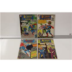 ACTION COMICS #324, 335, 343, 345 (1965-67) LOWER
