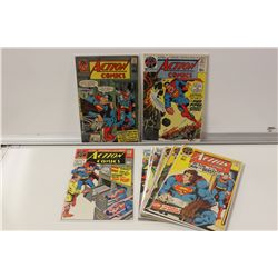 ACTION COMICS EARLY BRONZE LOT.  10 ISSUES: