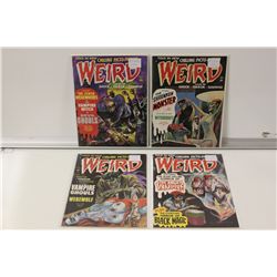 WEIRD 1970 RUN *RARE IN HIGH GRADE* 4 ISSUE LOT: