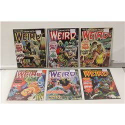 WEIRD 1973-74 RUN *RARE IN HIGH GRADE* 6 ISSUE