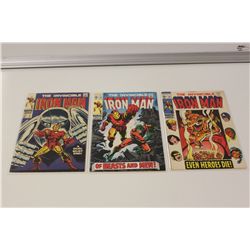 IRON MAN #8, 16 &18 (1968-69) HIGH MID GRADE