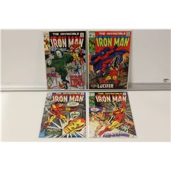 IRON MAN #19, 20, 21 & 25 (1969-70) HIGH MID