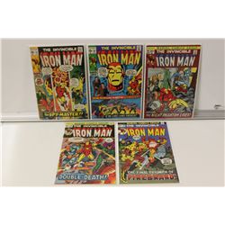 IRON MAN BRONZE AGE RUN (1971-73) 5 ISSUES LOT :