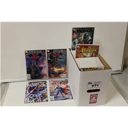 SUPERMAN SHORT BOX OF MIXED TITLES FROM THE
